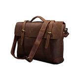 Fashionable Quintessential Solid Brown Briefcase Messenger