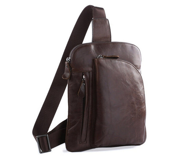 Charm Easy-Access Solid Coffee Chest Bag