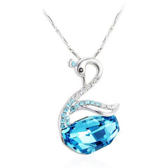 NLFA292 Charm Heavenly Swan Pendant Necklace