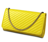 Metallic Chunky Braided Charm Solid Shoulder Bag