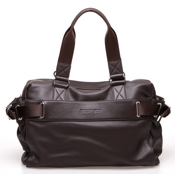 Fashion Solid Durable Brown Duffle Travel Bag