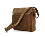 Charm Solid Brown Briefcase Messenger