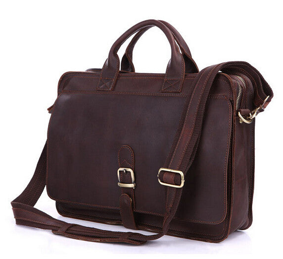 Fashionable Dream Lover Solid Brown Briefcase Messenger