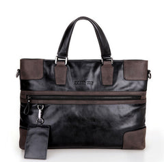 Fashion Coffee Edges Black Briefcase