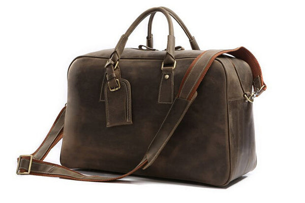 Fashion Roomy Solid Crossbody Duffle Travel Bag
