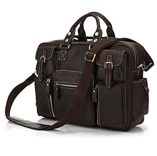 Classic Fashion Solid Roomy Briefcase