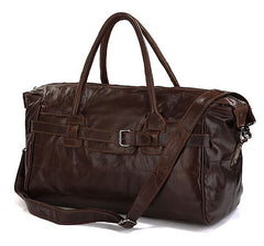 Fashionable Durable Solid Brown Duffle Travel Bag