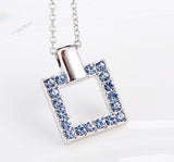 NLFA214 Charm Rectangles Pendant Necklace