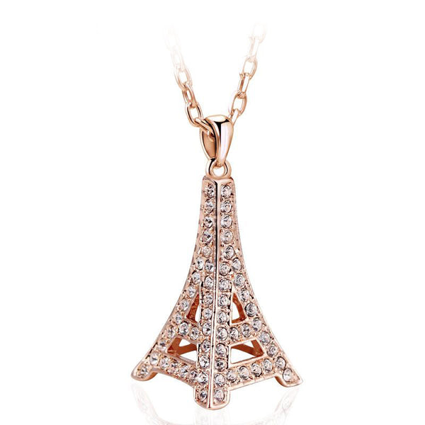 NLFA153 Charm Eiffel Tower Pendant Necklace