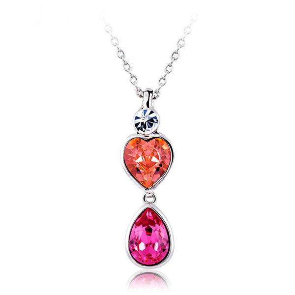 NLFA036 Fashion Double Water Drops Pendant
