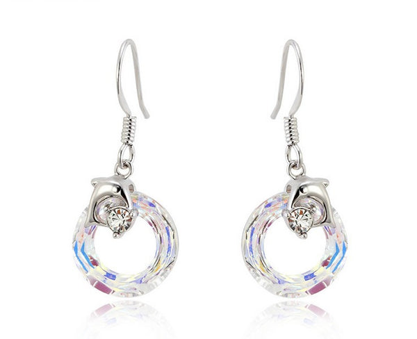 ERFA184 Fancy Charm Star of Galaxy Dangle Earrings