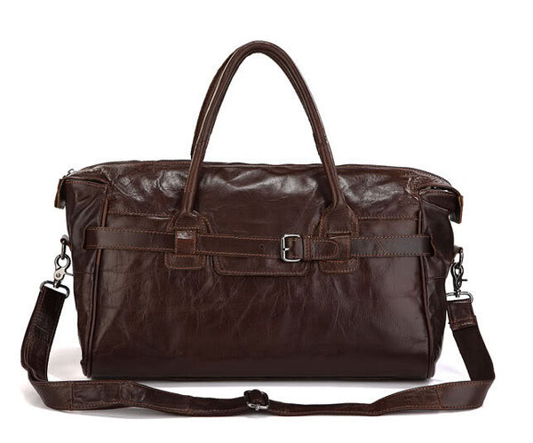 Fashionable Durable Solid Brown Duffle Travel Bag