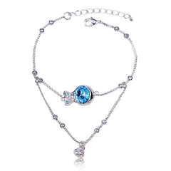 BLFA027 Fashion Charm Blue Bracelet