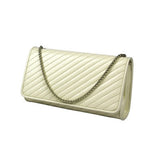 Metallic Chunky Braided Charm Solid Shoulder Bag