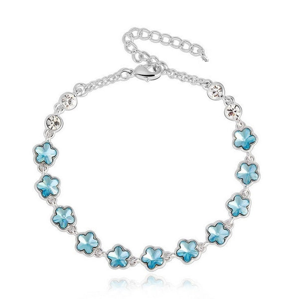 BLFA073 Fashion Charm Lily Link Bracelet