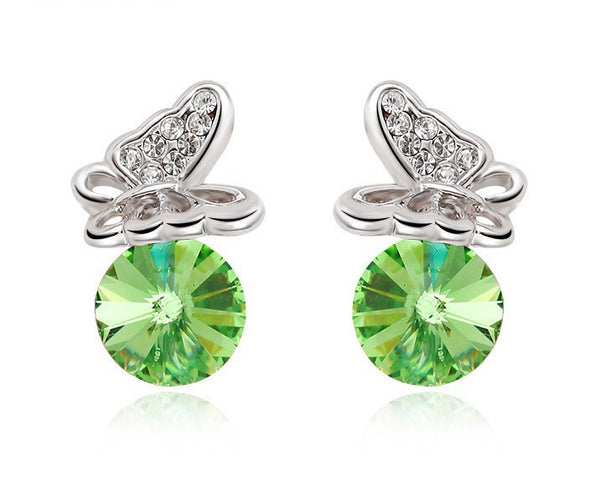ERFA204 Fancy Charm Butterfly Stud Earrings