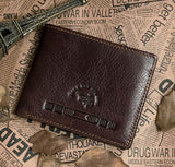 Charm Solid Coffee Three Sizes Men Wallets