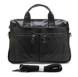 Vintage Black/Coffee Briefcase