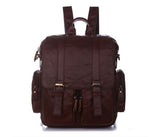 Charm Solid Coffee Color Backpack