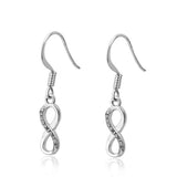ERFA238 Fashion Charm Infinity of Love Dangle Earrings