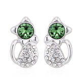 ERFA123 Fashion Charm Kitty Stud Earrings