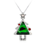 NLFA297 Charm Christmas Tree Pendant Necklace