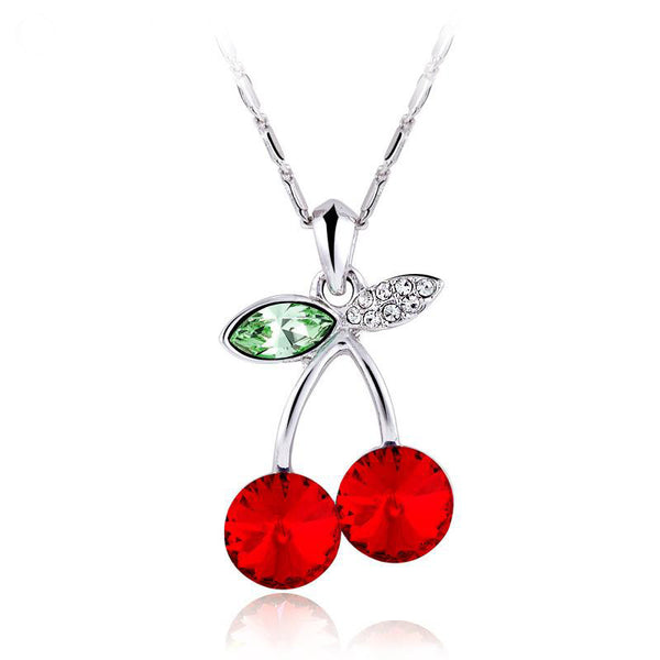 NLFA037 Charm Cherry Pendant Necklace