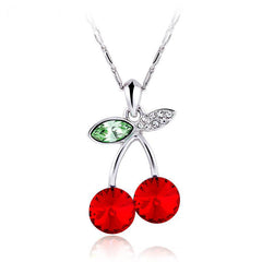 NLFA037 Charm Cherry Pendant Necklace