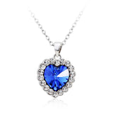 NLFA217 Vintage Heart of the Ocean Pendant Necklace