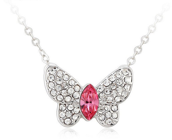 NLFA211 Charm Classic Butterfly Pendant Necklace