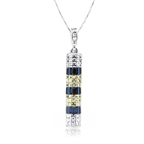 NLFA090 Fancy Bamboo Pendant Necklace