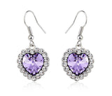 ERFA195 Fashion Charm Heart of the Ocean Dangle Earrings