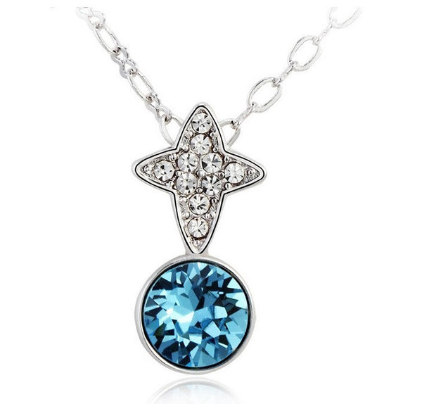 NLFA293 Twinkle Star Charm Pendant Necklace