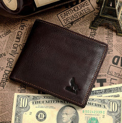 Classical Durable Three Sizes Solid Coffee Men Wallets