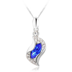 NLFA220 Vintage Lotus Leaf  Pendant Necklace