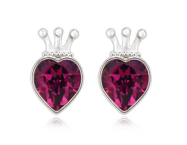 ERFA203 Fashion Charm Your Majesty My Queen Stud Earrings