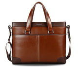 Fashion Dark Edges Brown Briefcase Messenger