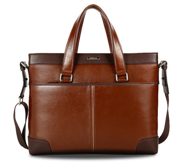 Fashion Dark Edges Brown Briefcase Messenger