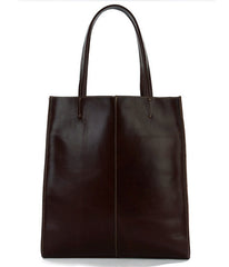 Daily Adventure Durable Solid Brown Tote Handbag