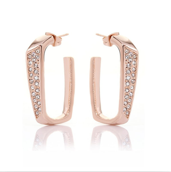ERFA010 Vintage Charm Hook Stud Earrings
