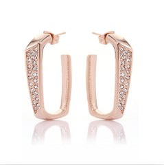 ERFA010 Vintage Charm Hook Stud Earrings