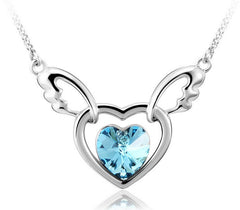 NLFA212 Charm Butterfly Heart Pendant Necklace