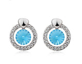 ERFA206 Trendy Charm Fancy Circle Stud Earrings