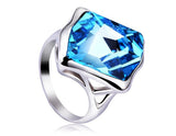 RiFA016 Fashion Charm Blue Ocean Ring