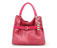 Charm Glittery Pebbled Mesh Tote Bag