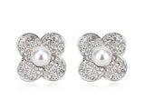 ERFA200 Vintage Charm Flower Stud Earrings