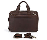 Classic Lawyer Favorite Solid Brown Briefcase Messenger