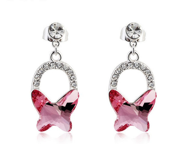 ERFA178 Fashion Charm Butterfly Stud Earrings