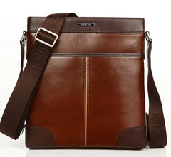Fashion Dark Edges Brown Briefcase Messenger Bag