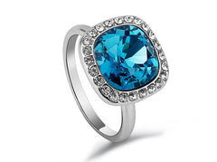 RiFA017 Fashion Charm Blue Ring